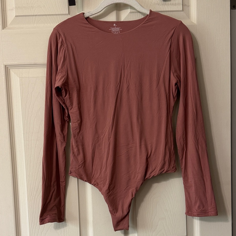 Pumiey Long Sleeve Bodysuit in Mauve